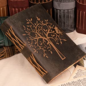 Amazon | LEATHER VILLAGE Tree of Life ジャーナル ノート