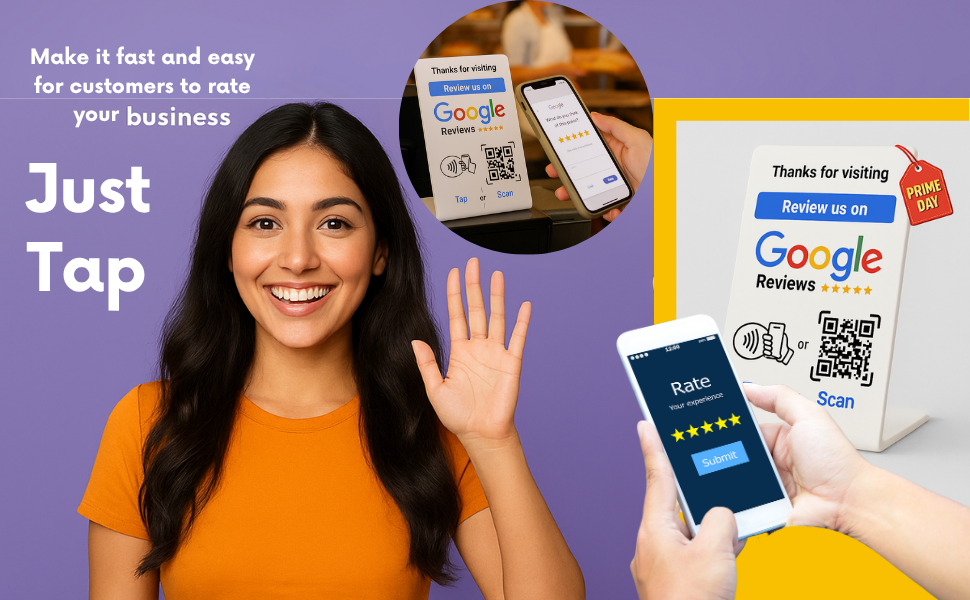 google review stand