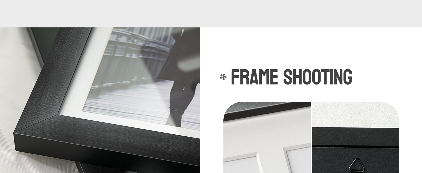 8.5x11 Double Picture Frame in Black, Photo Collage Frame