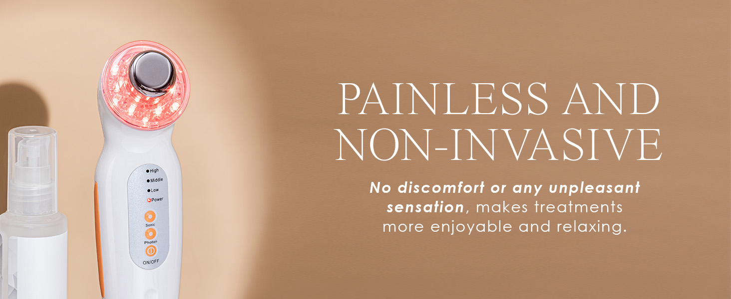 vibrations LED light therapy anti-blemish anti-aging reduce wrinkles collagen boost tightens