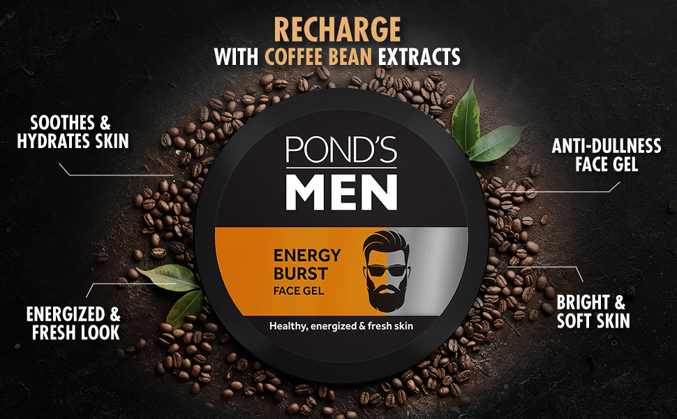 Pond's Men Energy Burst Face Gel, 55 g