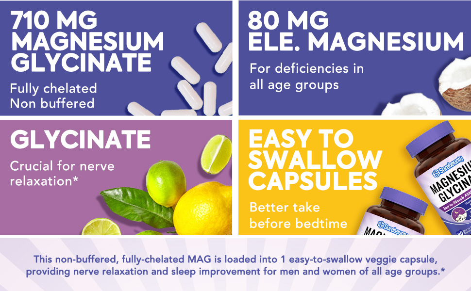 Surebounty delivers 80 mg of magnesium, crucial for nerve relaxation*