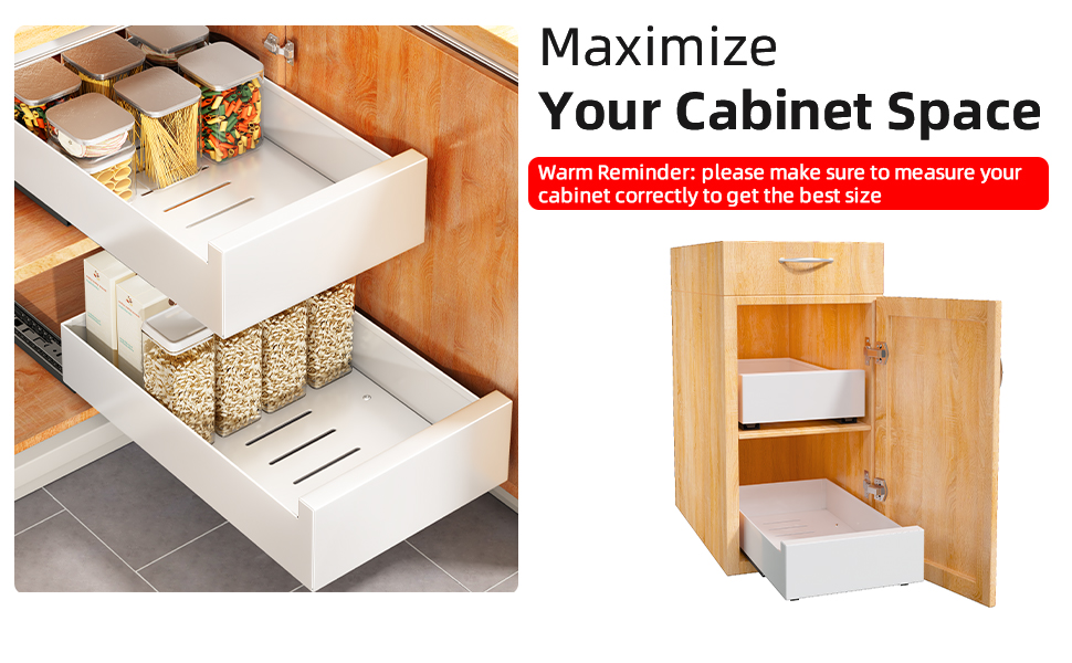 Kitstorack Pull Out Organizer Fixed With Adhesive Nano Film