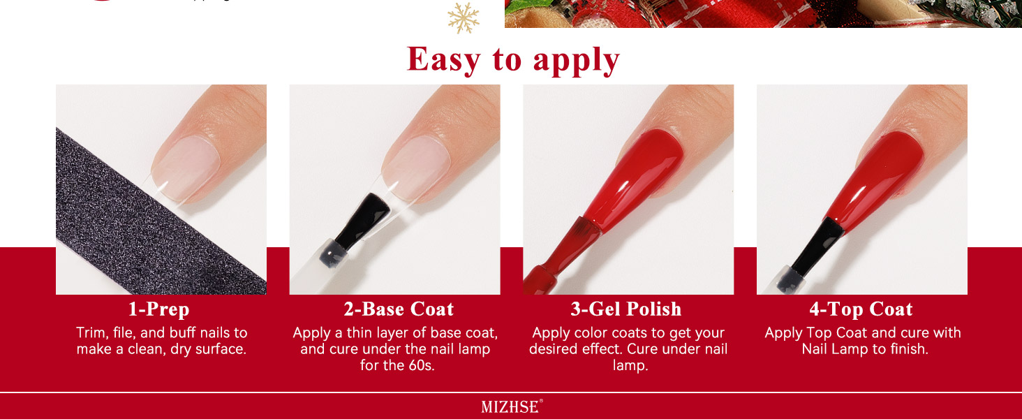 Christmas Gel Nail Polish Set