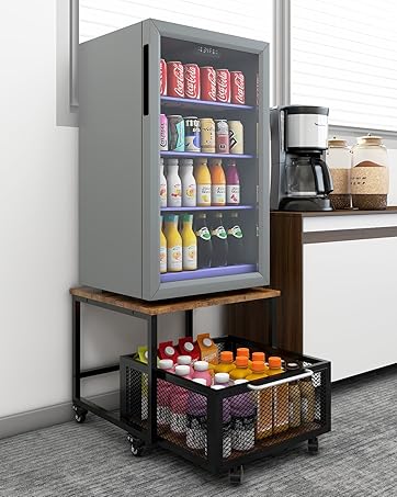 fridge stand with storage