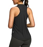SANTINY Women's Sleeveless Workout Tops Lightweight Tennis Yoga Gym Athletic Running Shirts Racer...