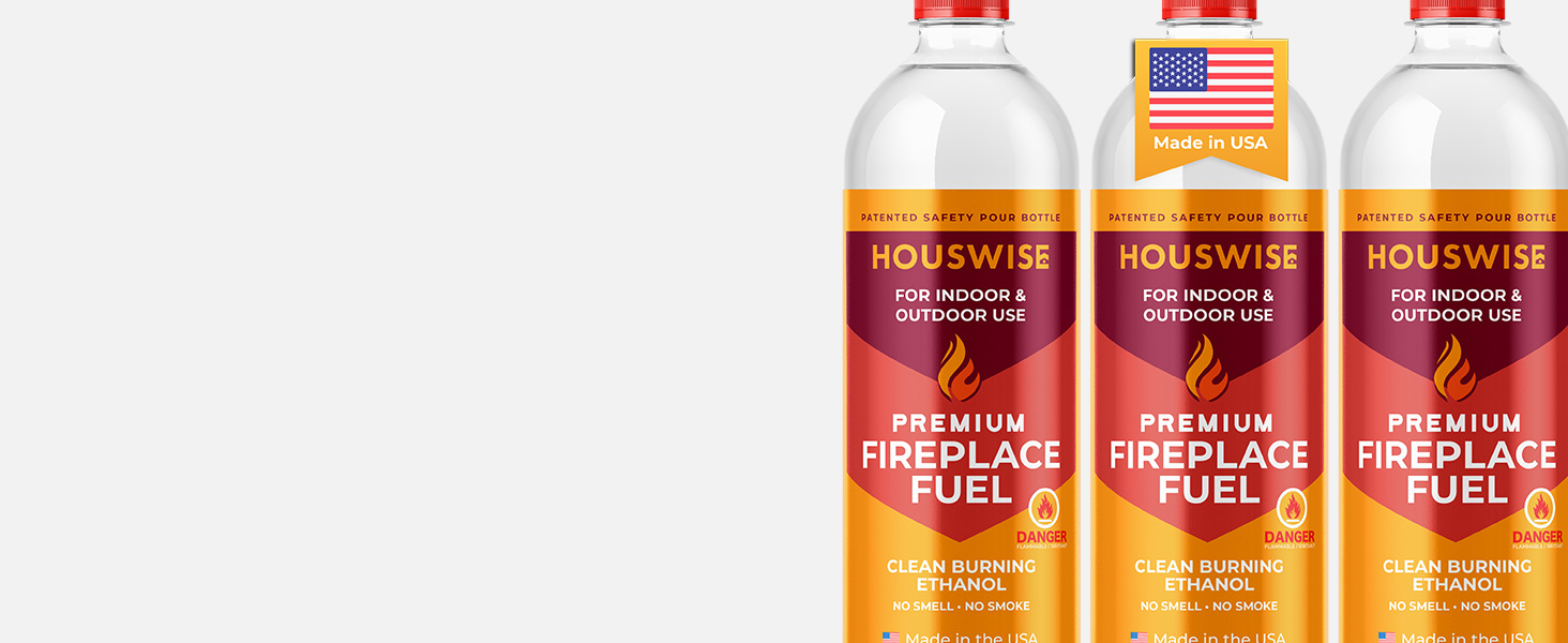 Bio Ethanol Fireplace Fuel 12 x 1 Liter, Fuel for Fire