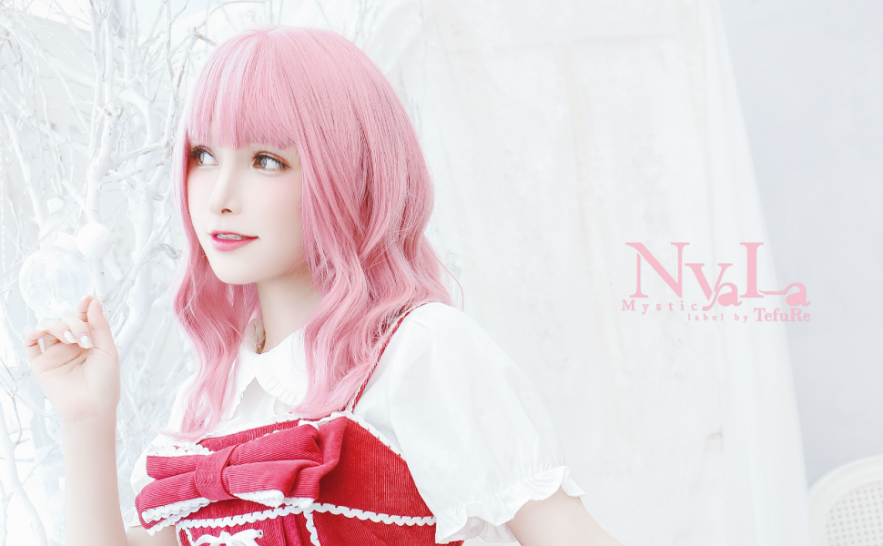 ライム出品 フリーナウィッグ 新発売 三分妄想 原神 コスプレ フリーナ 水色アリス 同人衣装