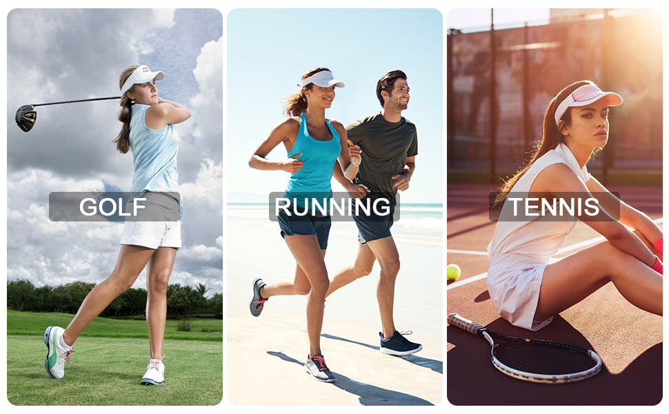 Golf, Running, Tennis