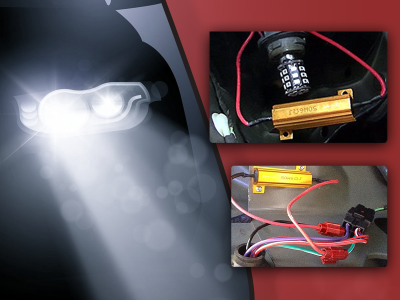 Zento Deals 4 Pieces of 6 Ohm 50W LED Load Resistors Fix