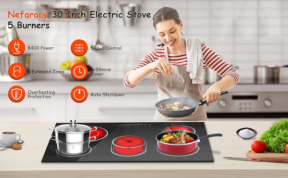 30 inch electric cooktop