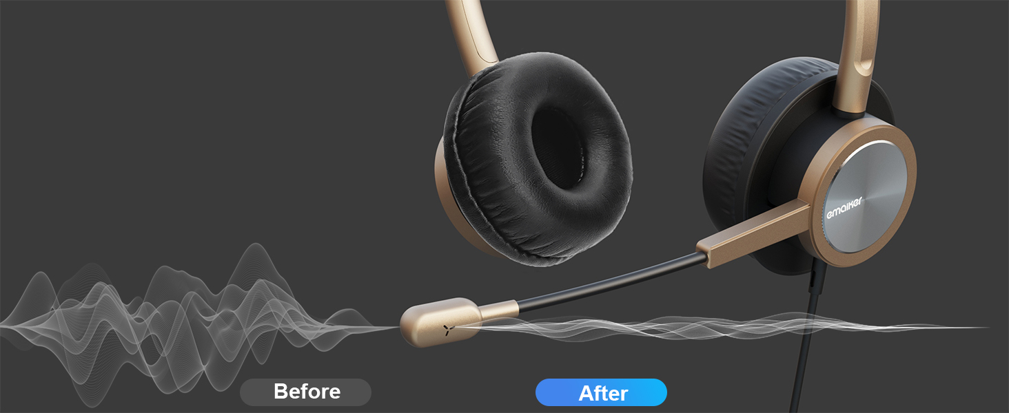 noise cancelling headset, headset with noise-canceling microphone, USB headset with mic