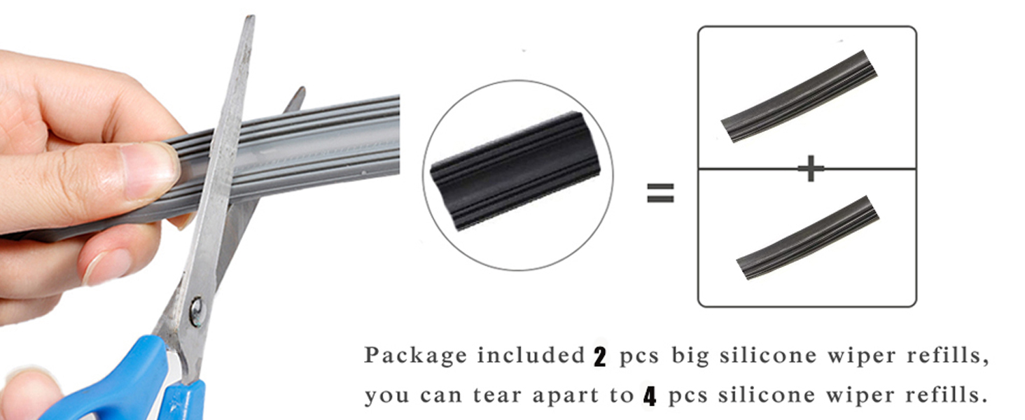 28 inch Silicone Windshield Wiper Blades Refills