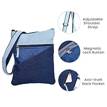 unisex 3 layered bag, denim bag, sling,  purani jeans, multi pockets, unisex bag