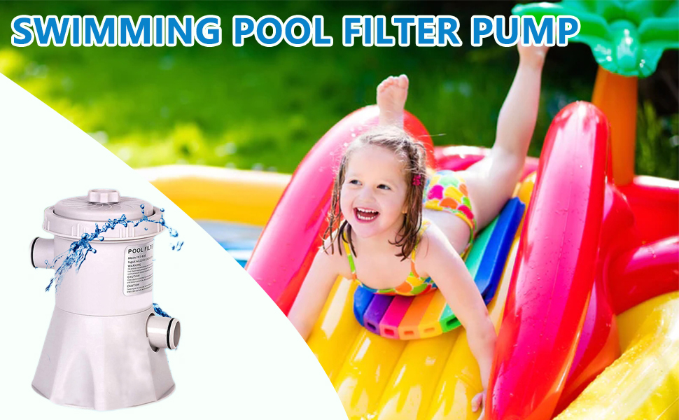 cdbz Swimming Pool Filter Pump,Clear Cartridge Filter Pump,Electric Water Pump for