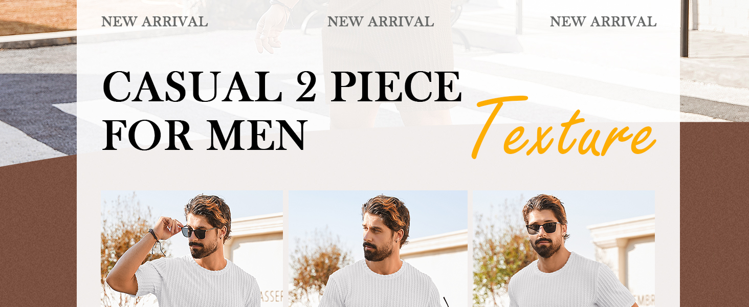 2 piece sets for men men's summer outfits mens linen suit solid pullover top and shorts