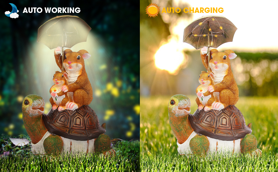 Garden Decor Solar Patio Decor, Yard Decorations Outdoor 2