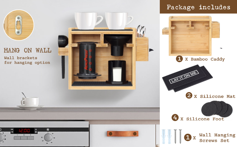 IOCREATIVE Organizer Holder for AeroPress Coffee Maker