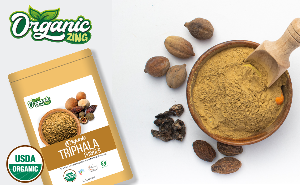 Organic Zing Presents Organic Triphala Powder Sundried Amla