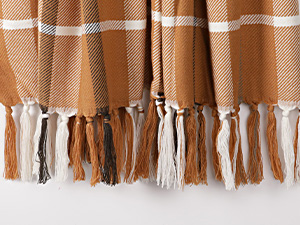 Fall Plaid Throw Blanket