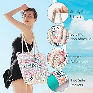 beach bags for women waterproof sandproof