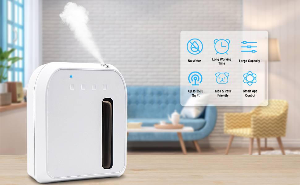 Hitish Scent Air Machine for Home, Bluetooth & WiFi