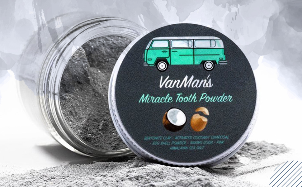 Vanman Tooth Powder with coconut and charcoal