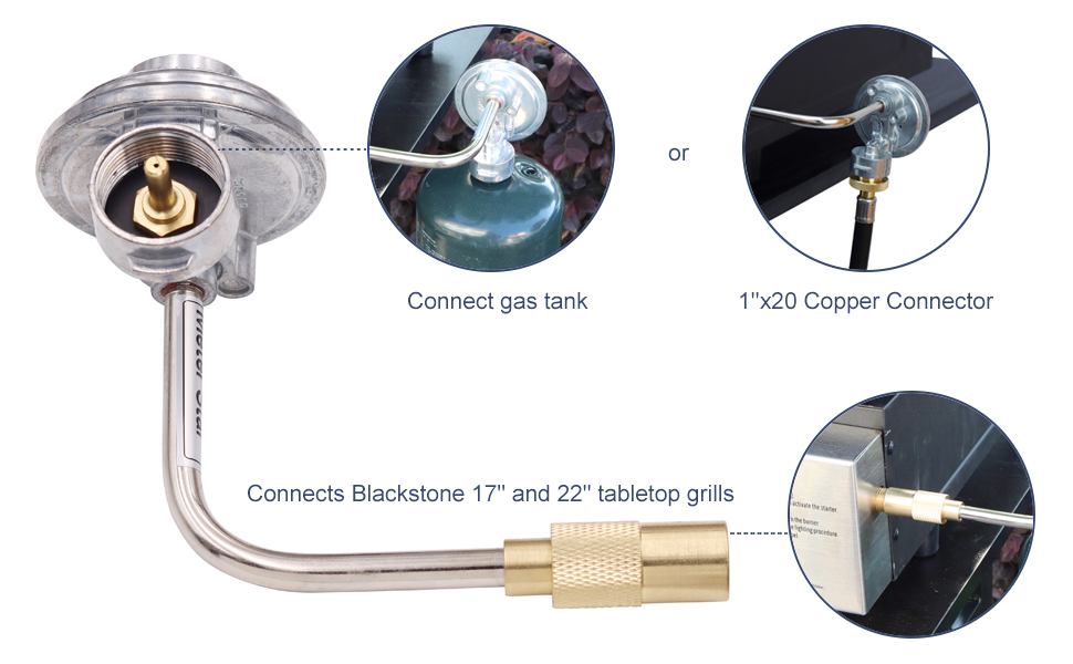 METER STAR Low Pressure 1lb Griddle Regulator Replacement