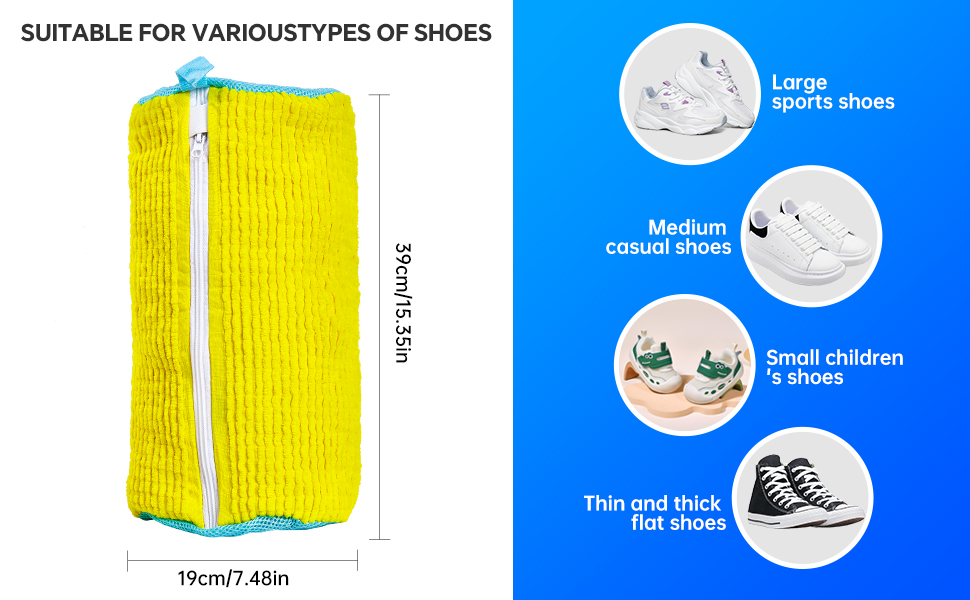 shoe washing bag