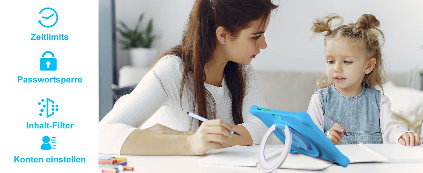 SGIN Tablet für Kinder, 10 Zoll, Tablet, Touchscreen, 2 GB RAM, 32 GB
