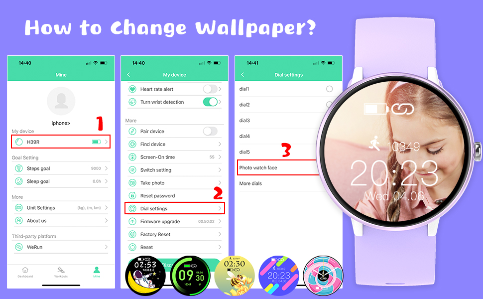 How to Change the Wallpaper of Watch?