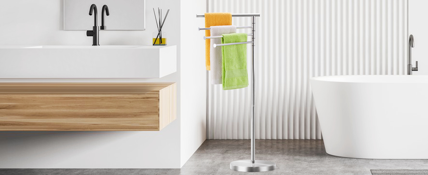 standing towel rack