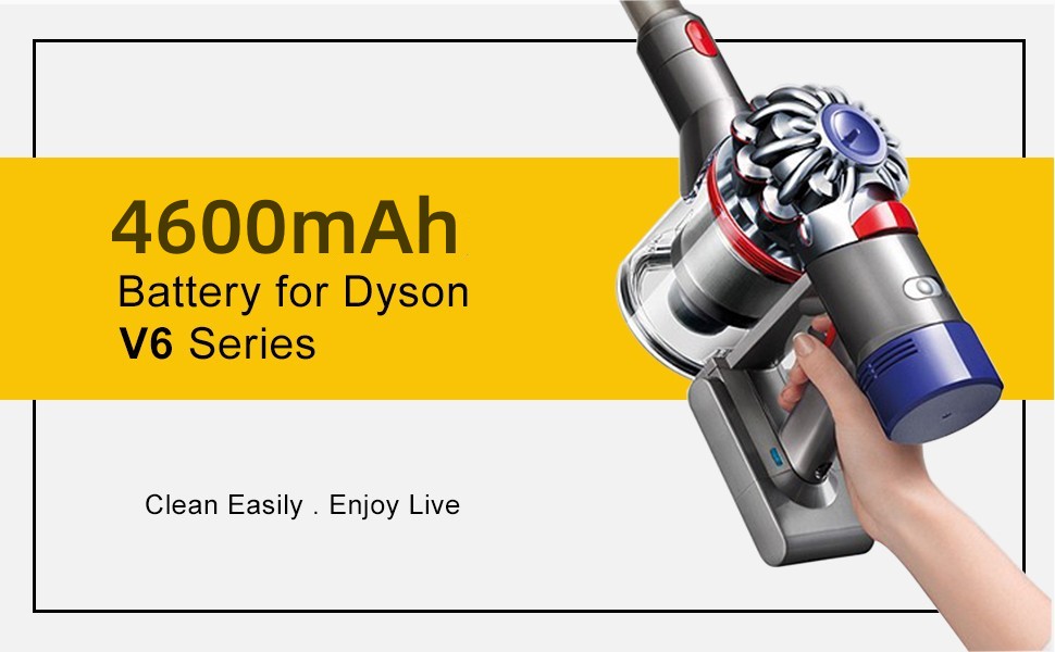 Battery for Dyson V6, FLYLINKTECH 4600mAh Battery Replacement for Dyson
