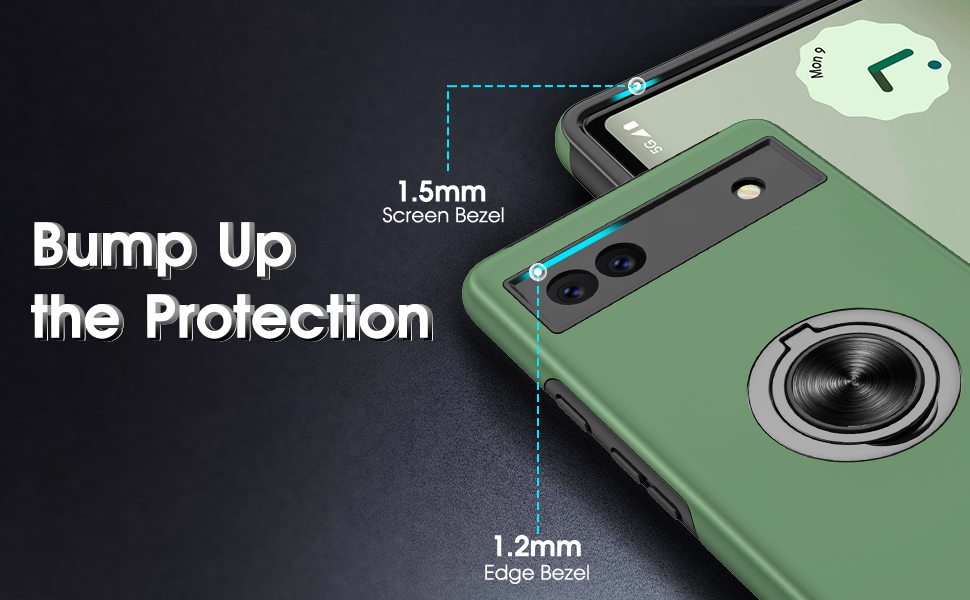 Gritup Pixel 6A Case, Google Pixel 6A Case with HD Screen