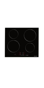 Thermomate IHTB302 Table De Cuisson à Induction/ 30 Cm Table De Cuisson à Induction Encastrable Avec 2 Zones De Cuisson/fonction Booster/commande Tactile/sécurité Enfants/timer 20 table de cuisson à induction