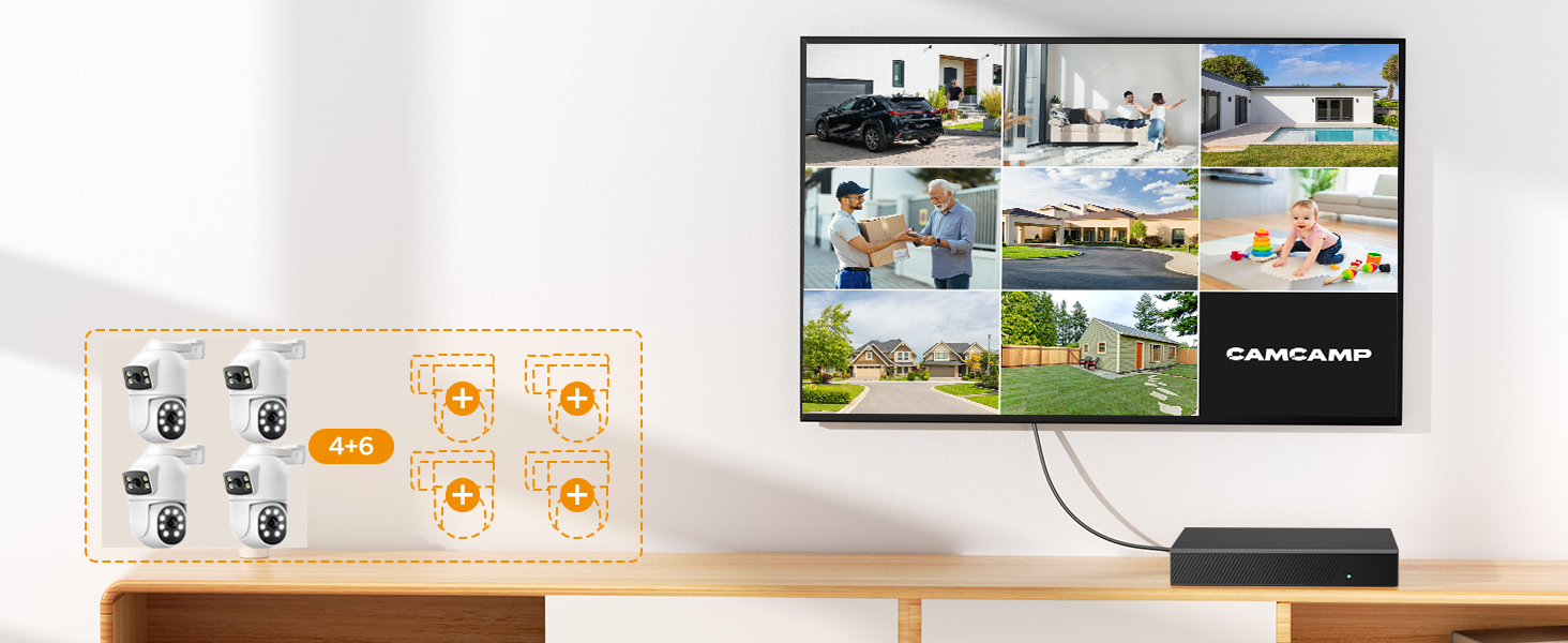 4MP WIRED SECURITY CAMERA SYSTEM 