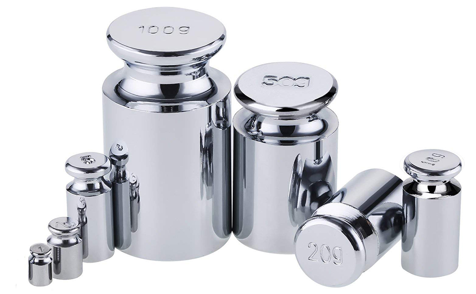Utoolmart Calibration Weight Set 1g 2g 5g 10g 20g M1 Precision Chrome