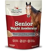 Manna Pro Weight Accelerator for Senior Horses | Made with Omega 3 Fatty Acids from Flaxseed | 8 ...