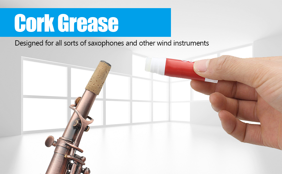 101 Saxophone Cleaning Kit, Sax Cork Grease Mouthpiece Brush Mini Screwdriver Thumb