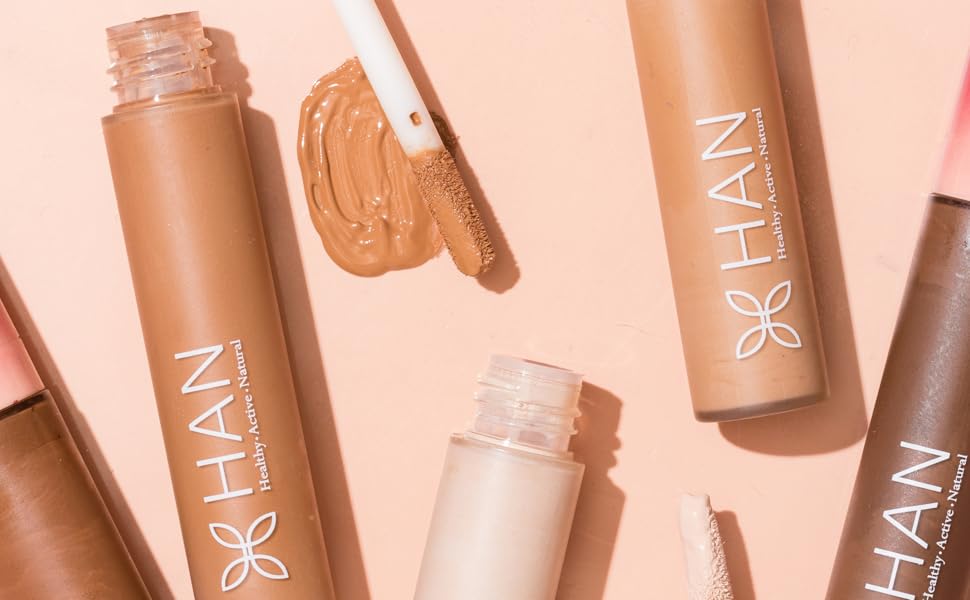 HAN clean concealers in various shades