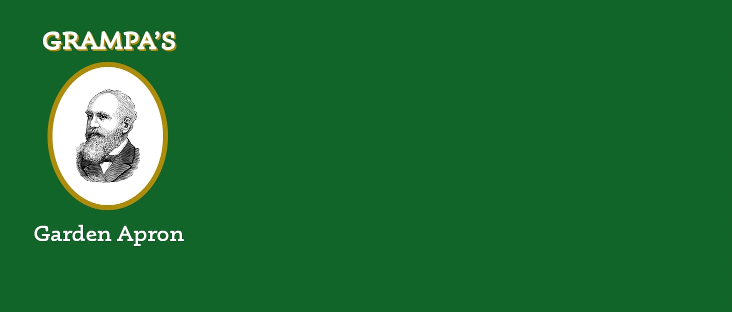 Grampas garden apron for women and men with pockets