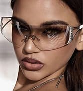 Clear sunglasses for women men