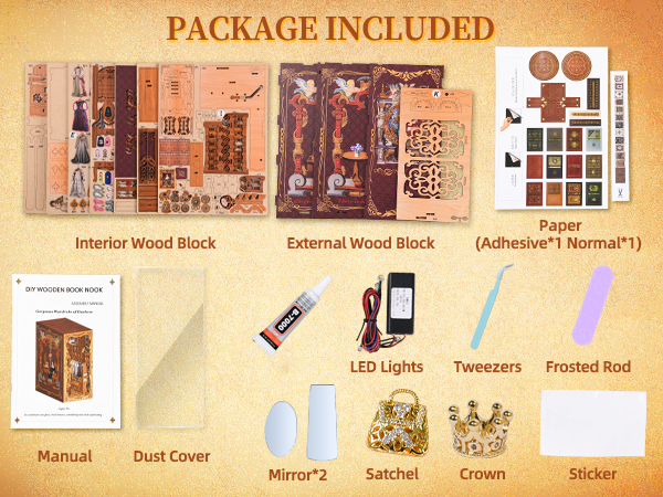 amazon-com-cccdf-diy-book-nook-kit-miniature-dollhouse-booknook-kit-3d-wooden-puzzle-bookend-bookshelf-insert-decor-with-led-light-for-teens-and-adults-duchess-s-cloakroom-toys-games