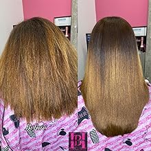 Coarse Wavy Hair Before and After