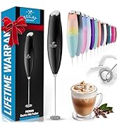 Zulay Powerful Milk Frother for Coffee with Upgraded Titanium Motor - Handheld Frother Electric W...