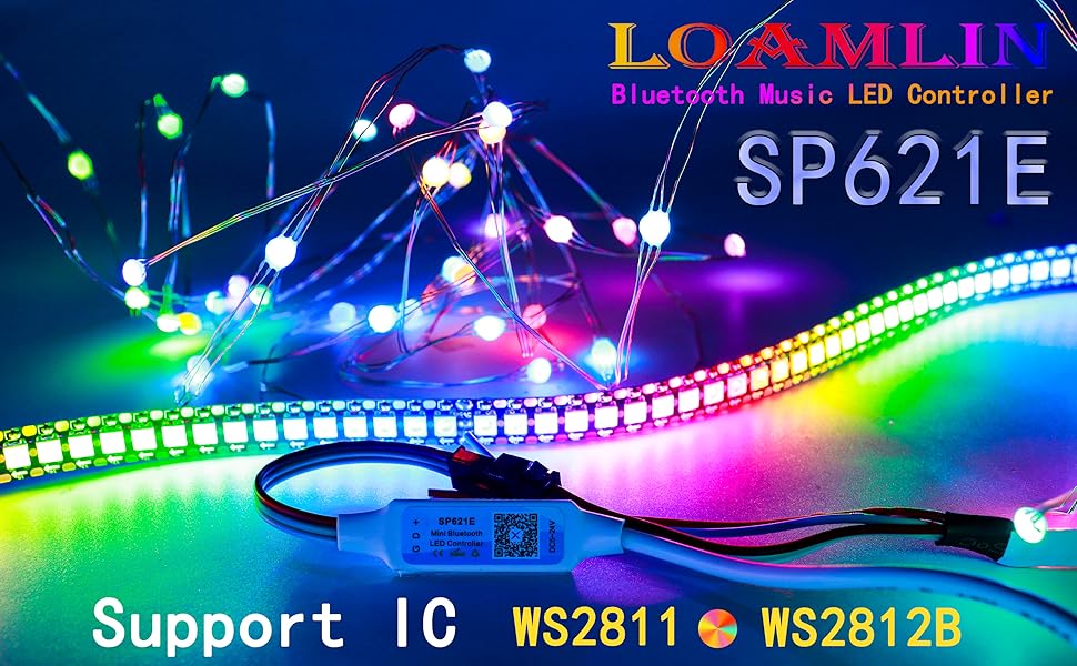 LOAMLIN WS2812B WS2811 LED Strip Controller SP621E