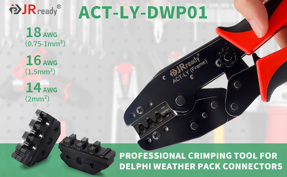 JRready ST2159 Weather Pack Crimpers Crimping Tool for Delphi