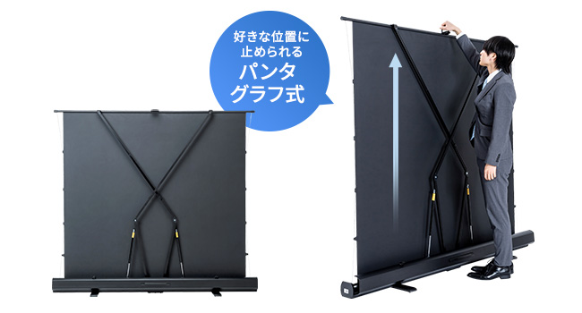 【最安値】80インチフルハイビジョンプロジェクター Amazon | サンワダイレクト プロジェクタースクリーン 80インチ