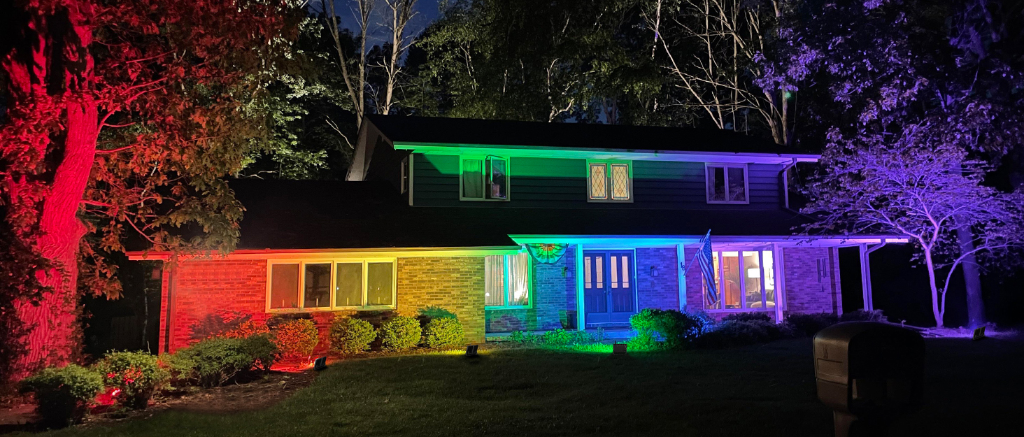 NOVOSTELLA 4 Pack 25W LED Flood Lights Outdoor, Smart WiFi RGB Color