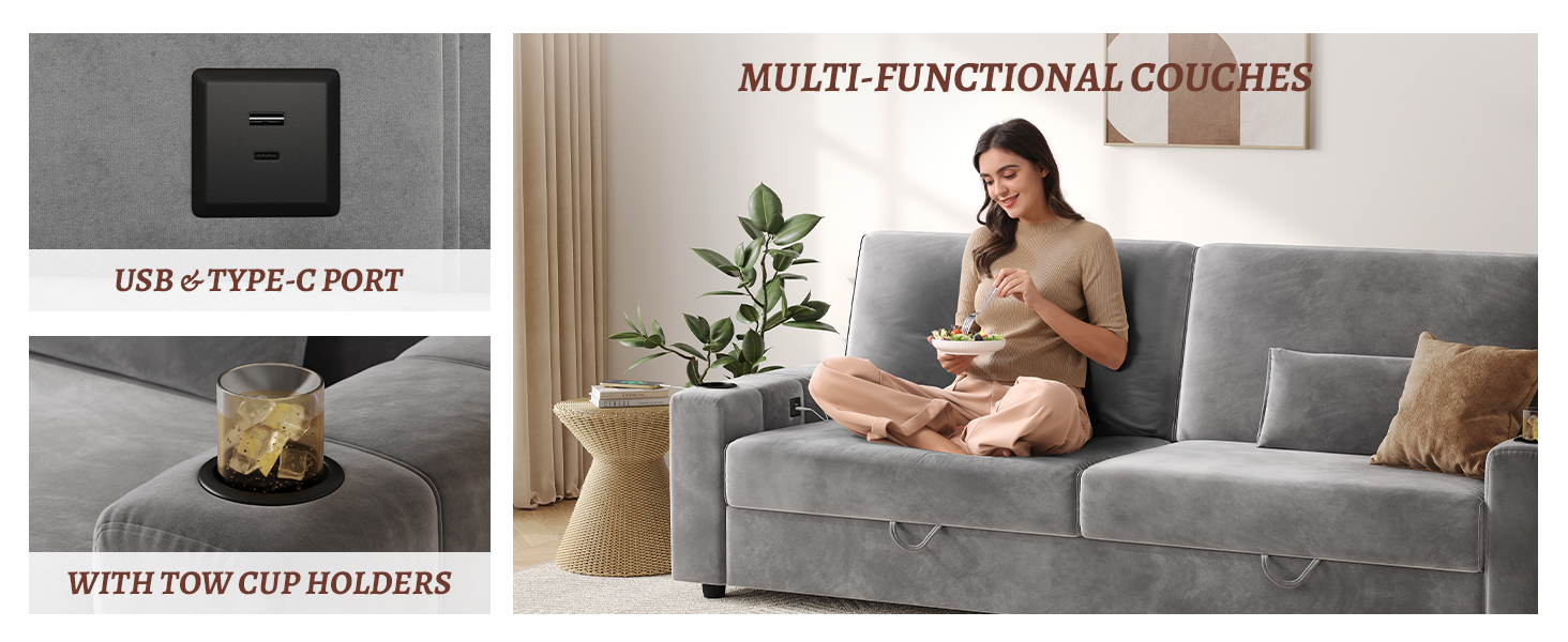 J2871 Modern Living Room Sofa Counch